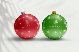 Christmas Ball Mockup