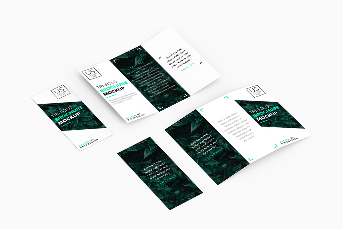 Tri Fold Brochure Mockup, a Print Template by UnicDesign (Photo 8 of 11)