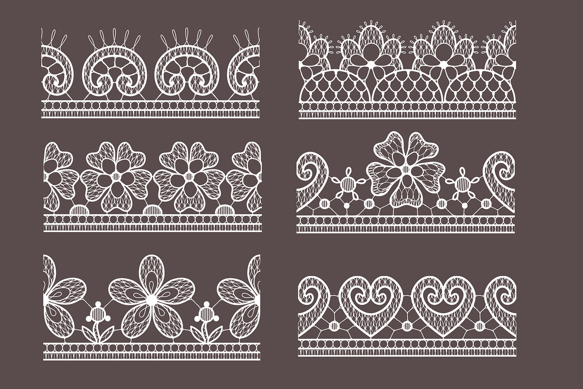 lace pattern brushes., a Pattern Graphic by Ajuga (Photo 3 of 9)