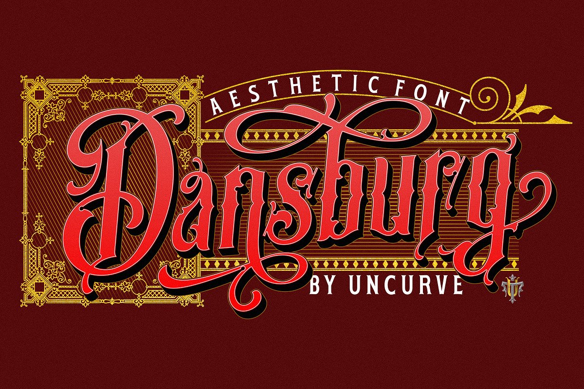 Dansburg, a Blackletter Font by uncurve (Photo 1 of 9)