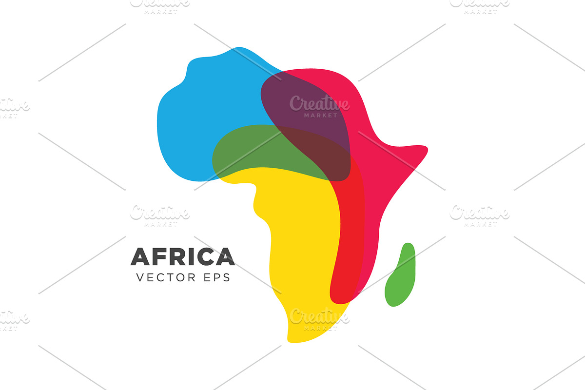 Africa Map Vector, a Work Illustration by Toko Pak Sabar