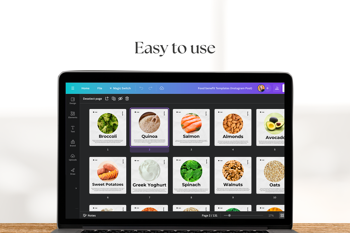 Food Nutrition Templates I Canva, a Social Media Template by The Social Stuff (Photo 9 of 12)