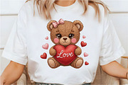 Faux Yarn Crochet Mother's day Teddy, an Illustration by Designking (Thumbnail 3 of 6)
