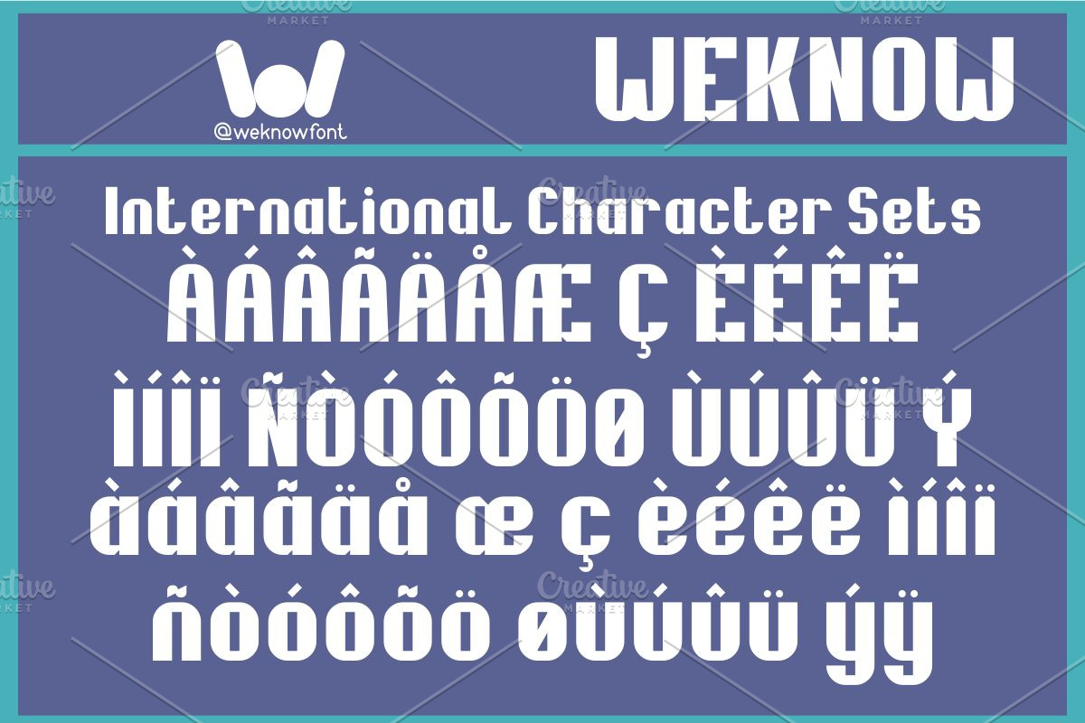 Reality Font, a Font by weknow (Photo 8 of 8)
