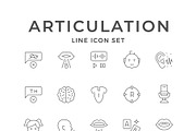 Set line icons of articulation, an Outline Icon by motorama (Thumbnail 1 of 2)
