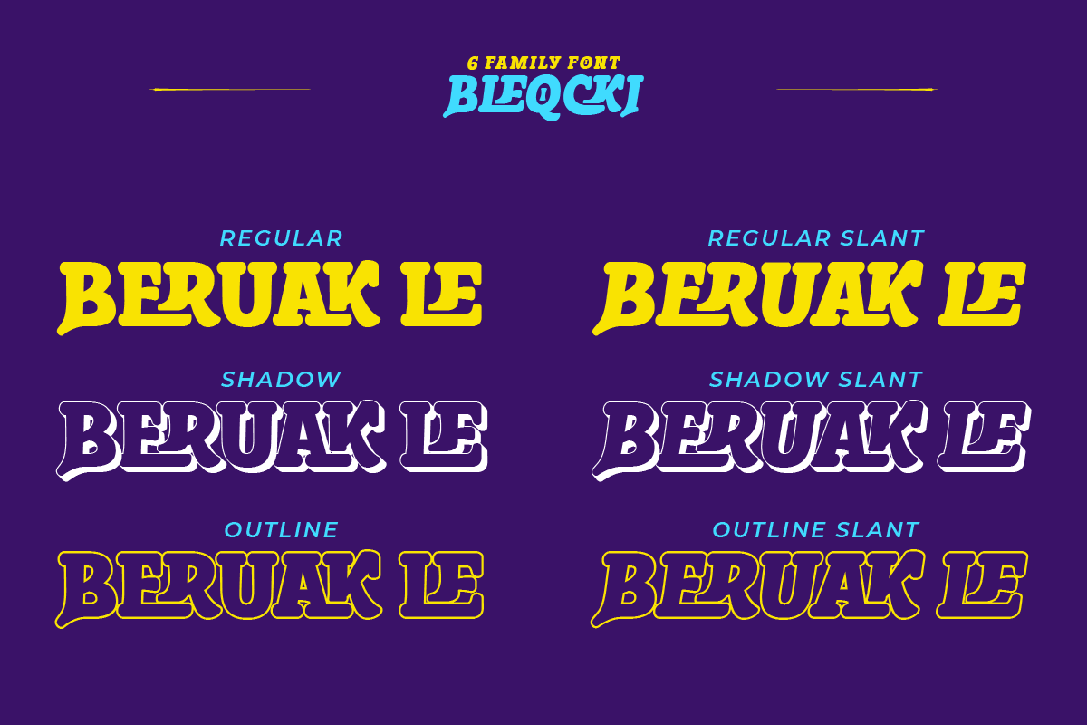 Bleqcki - Serif Display Font, a Serif Font by twinstd (Photo 4 of 9)