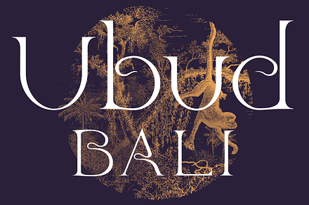 Ubud. Contemporary serif font