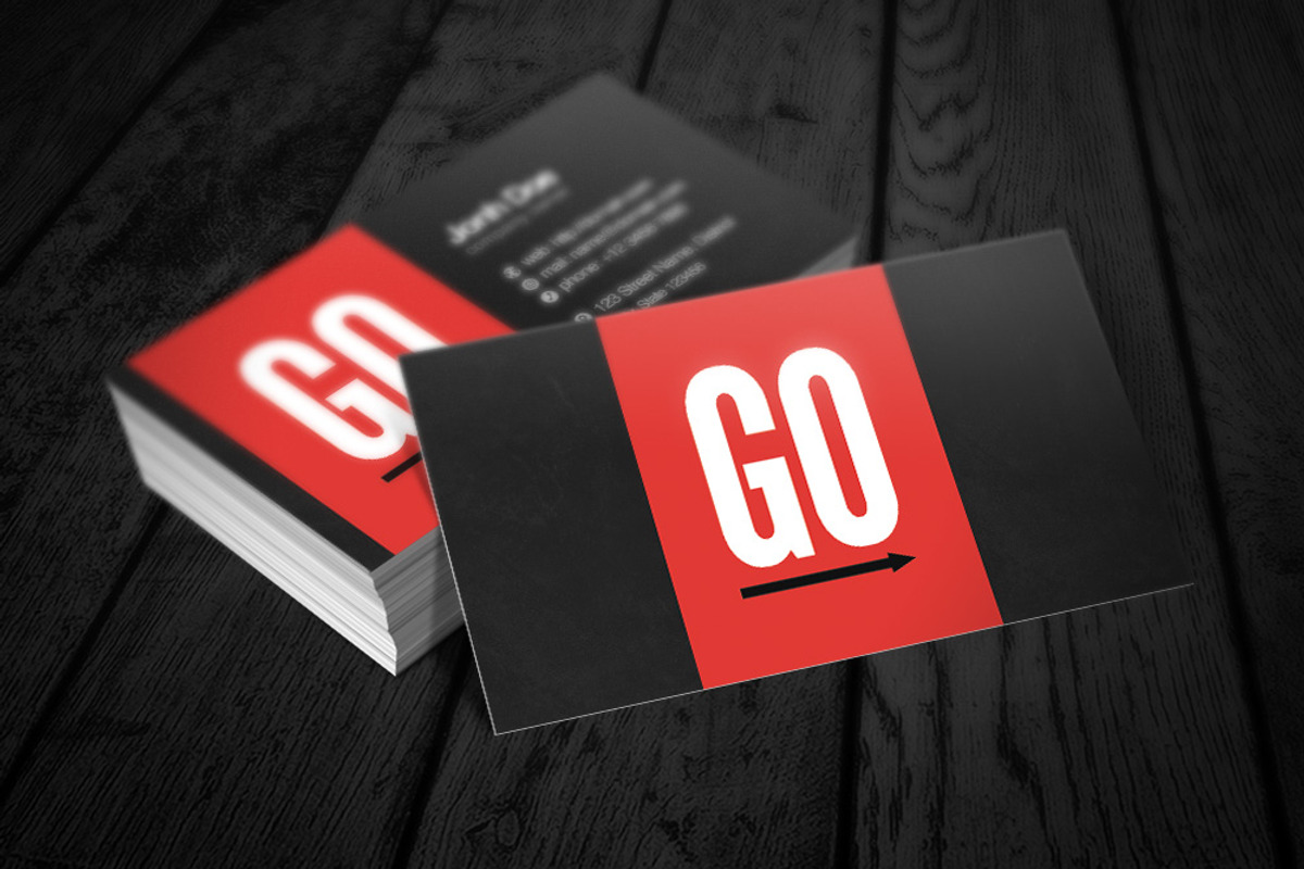 GO Business Card, a Business Card Template by Rafael Oliveira (Photo 1 of 4)
