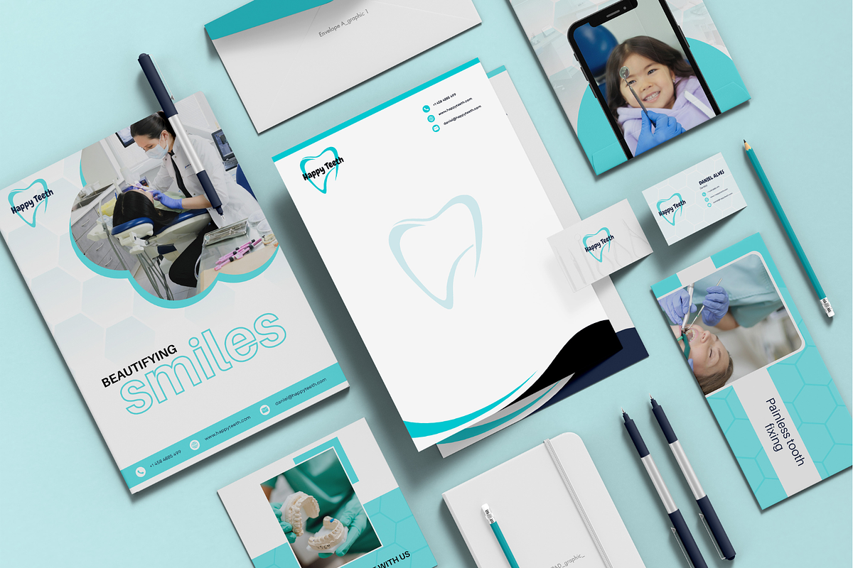 Dentist Branding Kit Canva Template, a Social Media Template by Branding by Kellsey (Photo 5 of 6)