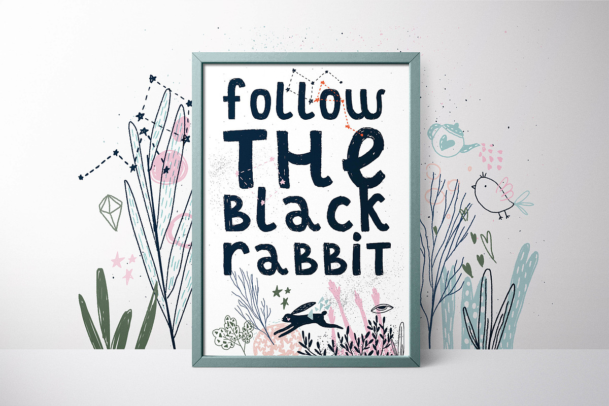 Black Rabbit | Patterns, a Pattern Graphic by Daria Miazhevich (Photo 6 of 7)