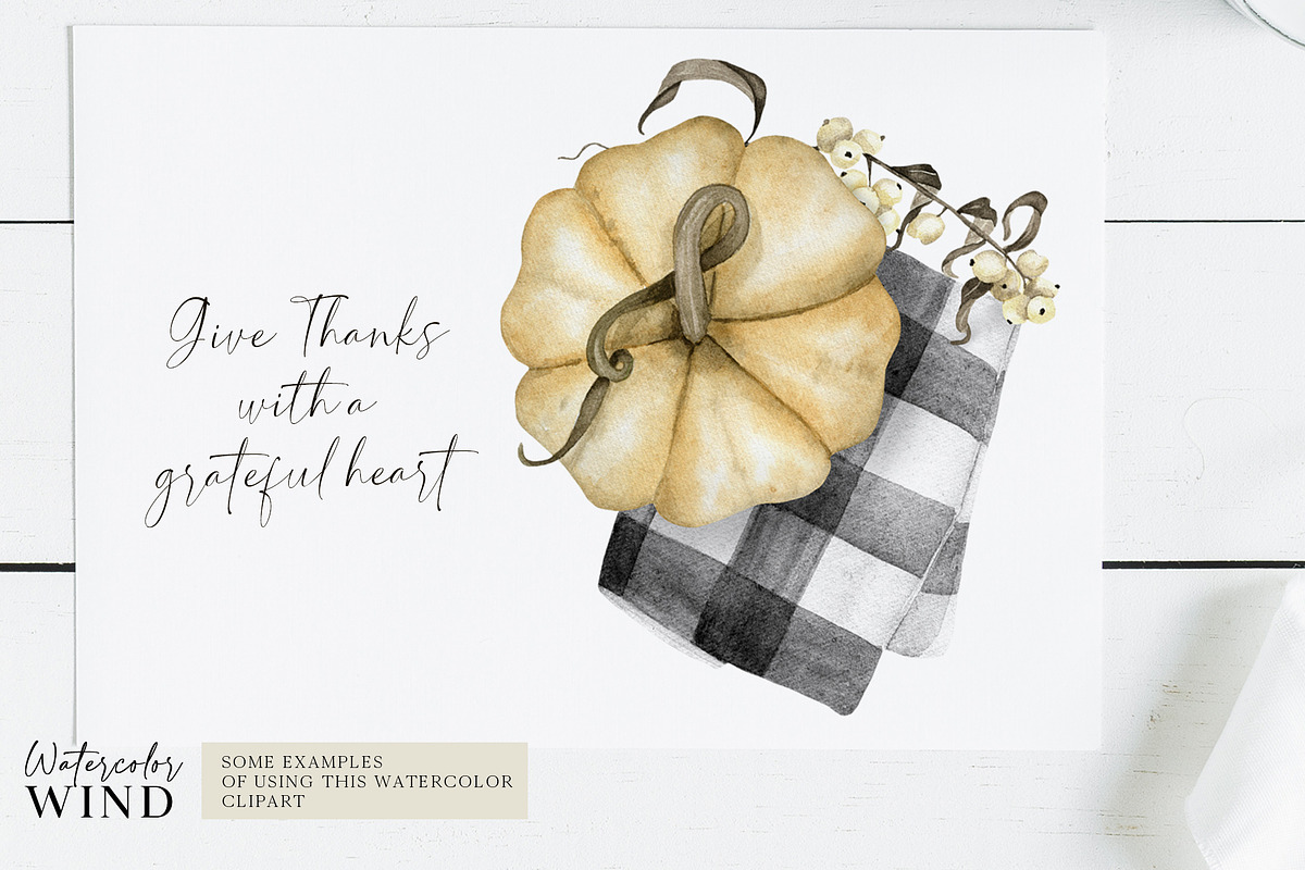 Fall sweet clipart with pumpkin -30%, a Decorative Illustration by Ksenia Shmakova (Photo 6 of 6)