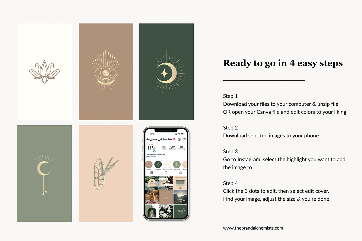 Mother Earth Highlight Covers, a Social Media Template by The Brand Alchemists (Photo 7 of 9)