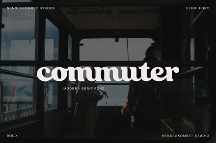 commuter - modern serif font, a Script Font by NendesKombet Studio