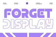 CS Forget – Modern Display Font, a Sans Serif Font by Craft Supply Co. (Thumbnail 1 of 8)