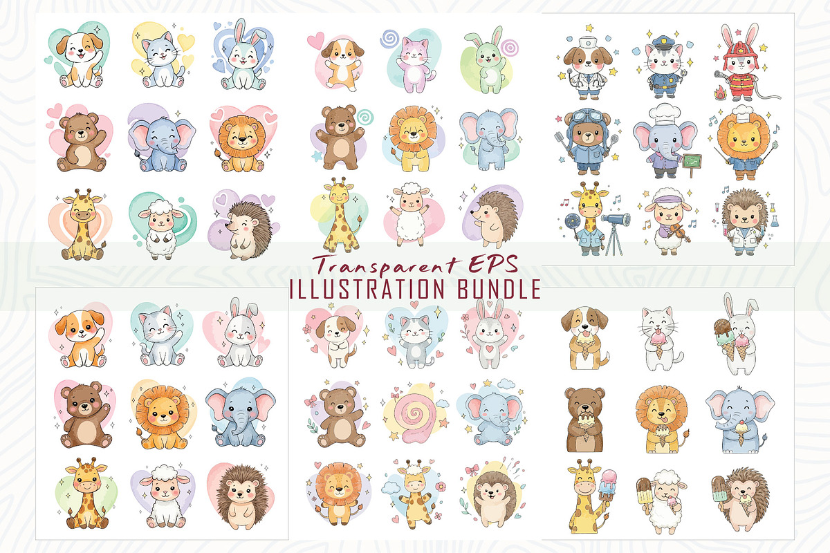 100 Charming animal illustrations, an Animal Illustration by Sofia's Fashion (Photo 3 of 3)