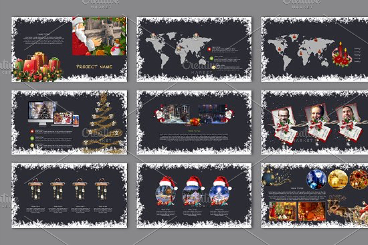 NOEL POWERPOINT TEMPLATE, a Presentation Template by Mia (Photo 6 of 7)