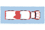 Winter cars and trucks top view set, a Transportation Illustration by Yayasya (Thumbnail 2 of 3)
