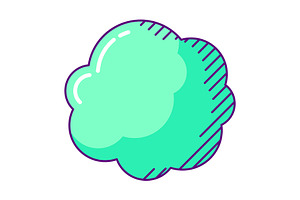 Speech bubble in line art style., a Decorative Illustration by incomible