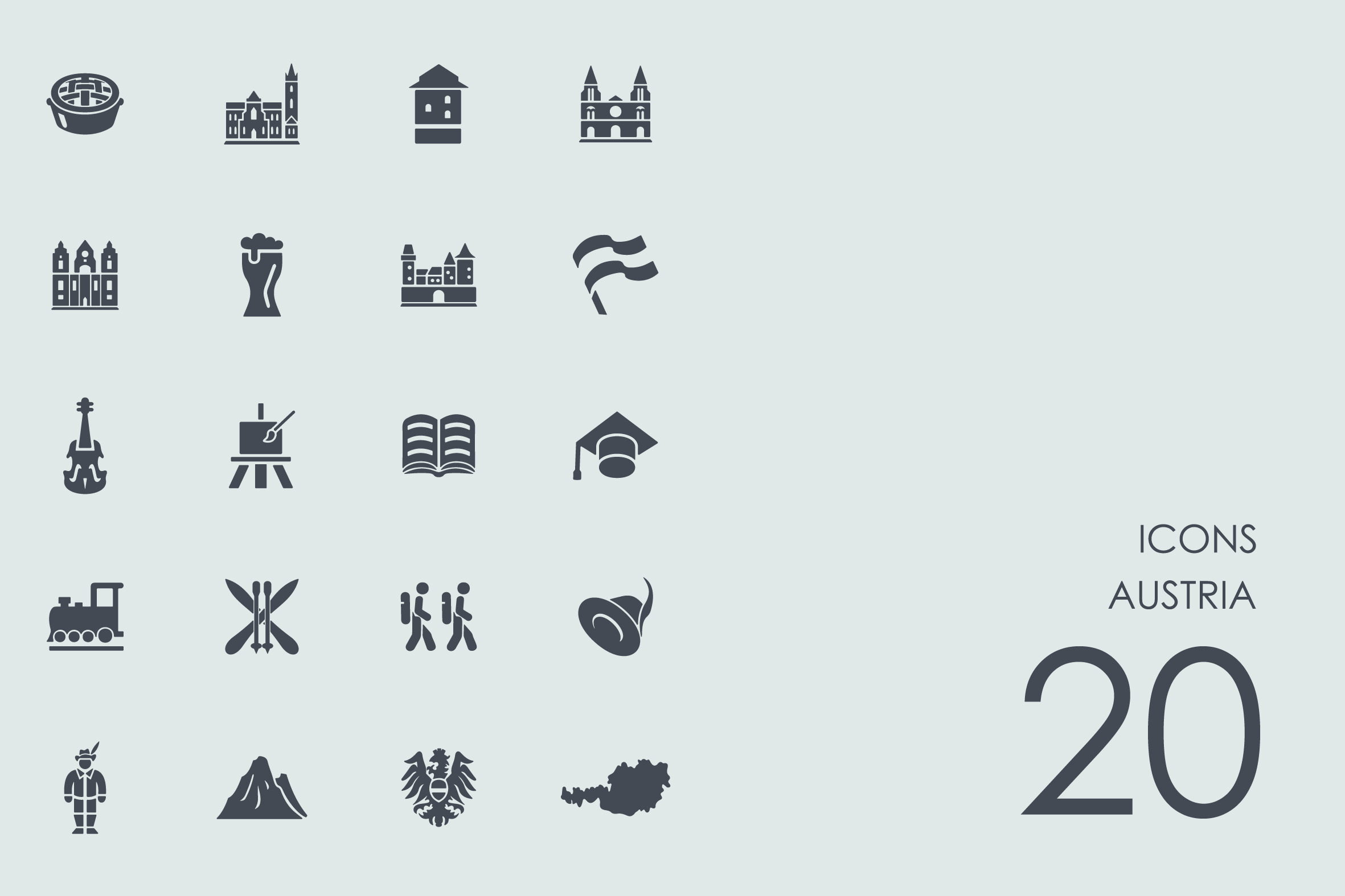 Austria icons, an Icon by Palau
