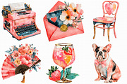 Watercolor Paris Clipart, an Illustration by Libby Wishes (Thumbnail 5 of 7)