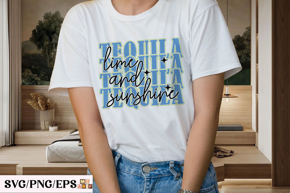 Retro Summer Tequila Varsity SVG PNG, a Graphic by mh_arif (Photo 2 of 3)