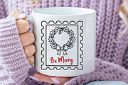 Christmas Wreath Stamp PNG, an Illustration by Daily.Designs (Thumbnail 3 of 6)