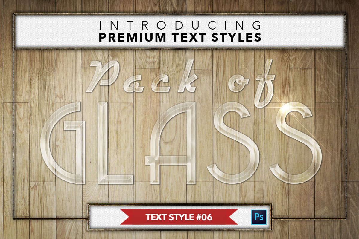 Glass #1 - 16 Text Styles preview 7