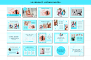 Blue Etsy Shop Kit Template, a Branding & Logo Template by Anna Design Studio (Thumbnail 4 of 8)
