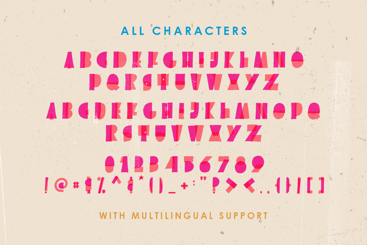 Better Hobby - Overlay Layered Font, a Font by Letterhend Studio (Photo 7 of 7)