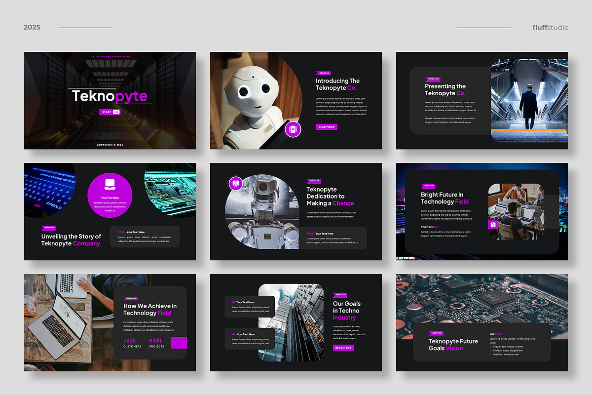 Digital Technology Google Slides, a Presentation Template by fluffstudio (Photo 2 of 5)