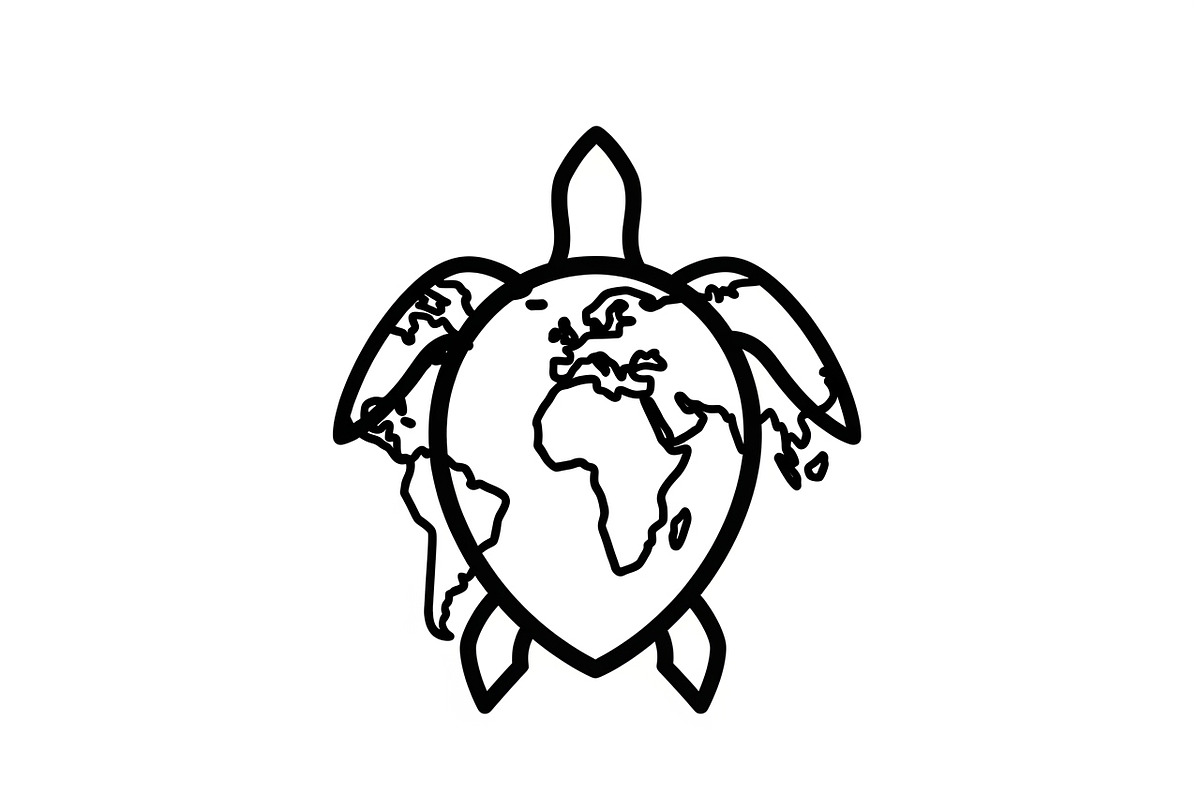 World Map Sea Turtle Bundle, an Illustration by Gaye Art (Photo 8 of 31)