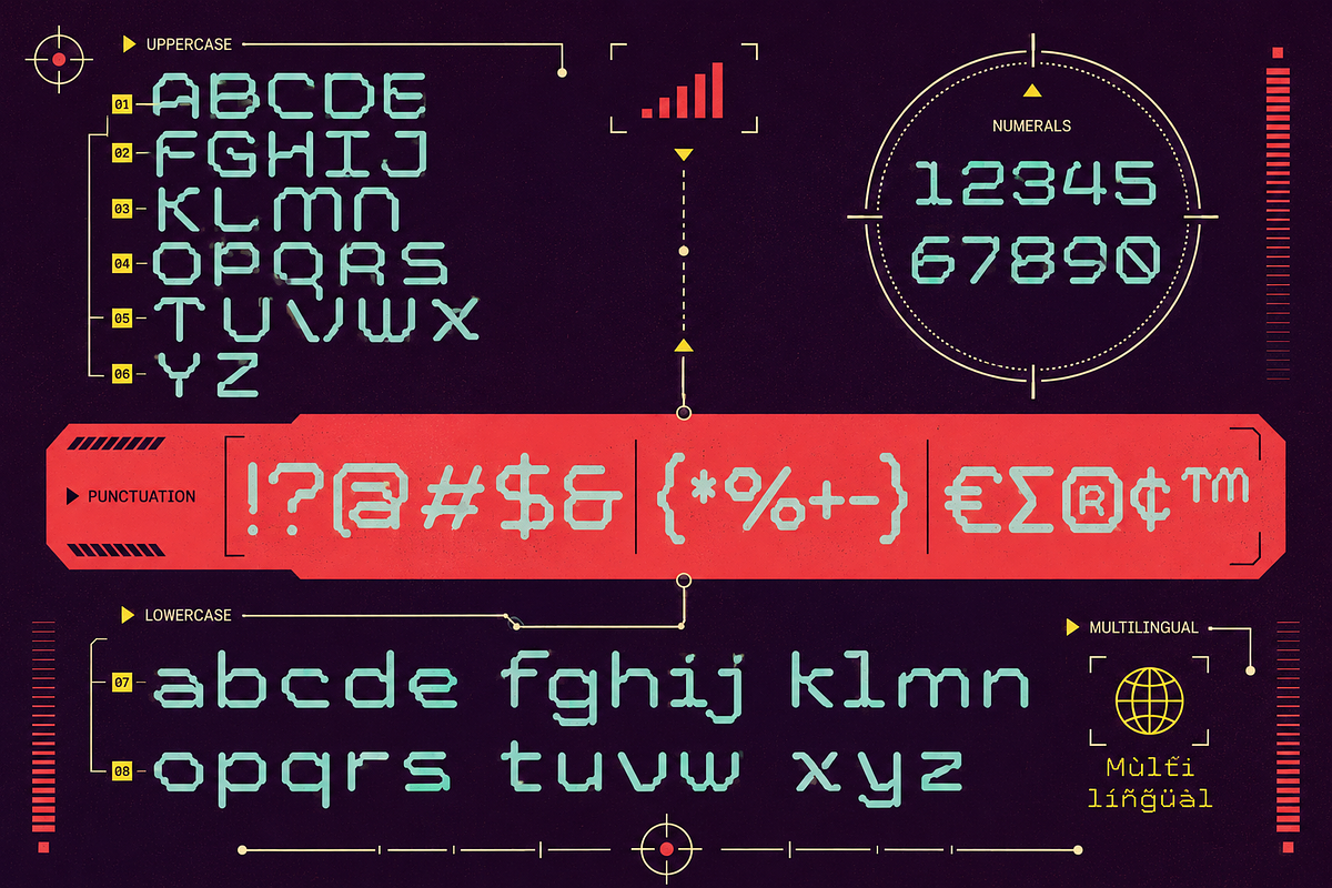 ByteFrame - Retro Pixel Font Duo, a Sans Serif Font by PaperMoon (Photo 8 of 8)