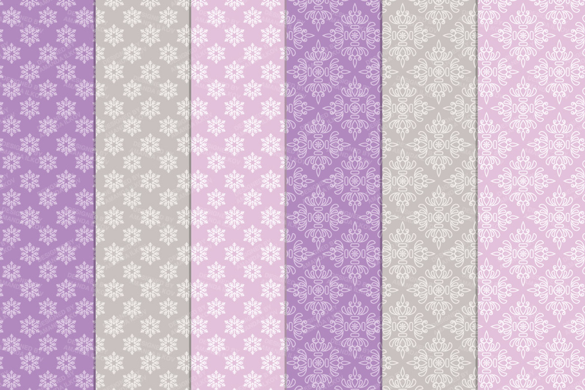 Lavender Christmas Wreaths & Paper, an Illustration by Amanda Ilkov (Photo 5 of 5)