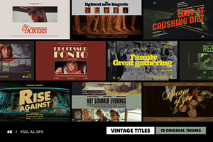 Old Movie Titles Collection, a Templates & Theme by pixelbuddha.net