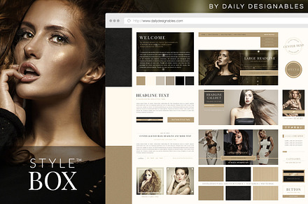 StyleBox Blog Graphics/Website Kit 4