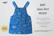 Baby Jeans Skirt Mock Up, a Bottom Mockup by Mockup Up! (Thumbnail 1 of 5)
