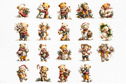 Whimsical Christmas Teddy Bear, a Seasonal Illustration by Craft Nest (Thumbnail 6 of 6)
