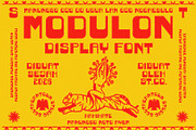 MODULON Display Font, a Slab Serif Font by Southerntown (Thumbnail 1 of 4)