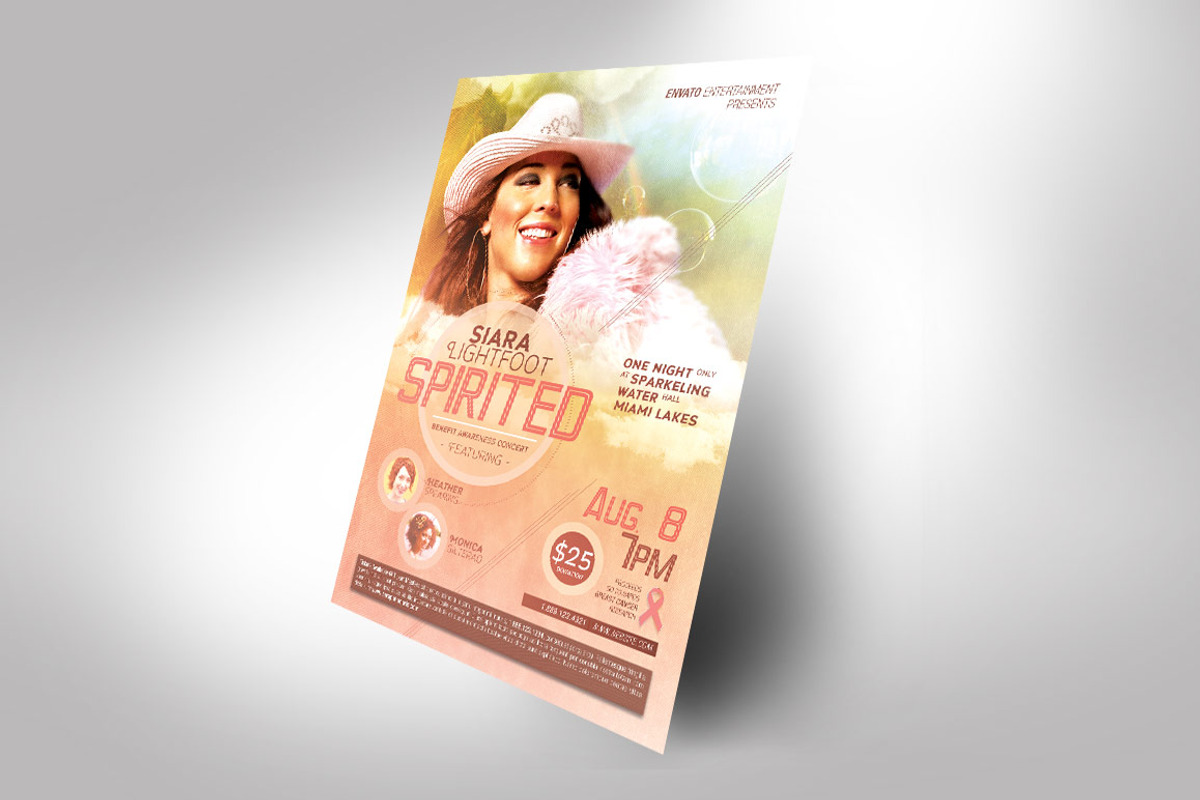 Spirited Benefit Concert Template, a Flyer Template by SeraphimChris (Photo 2 of 3)