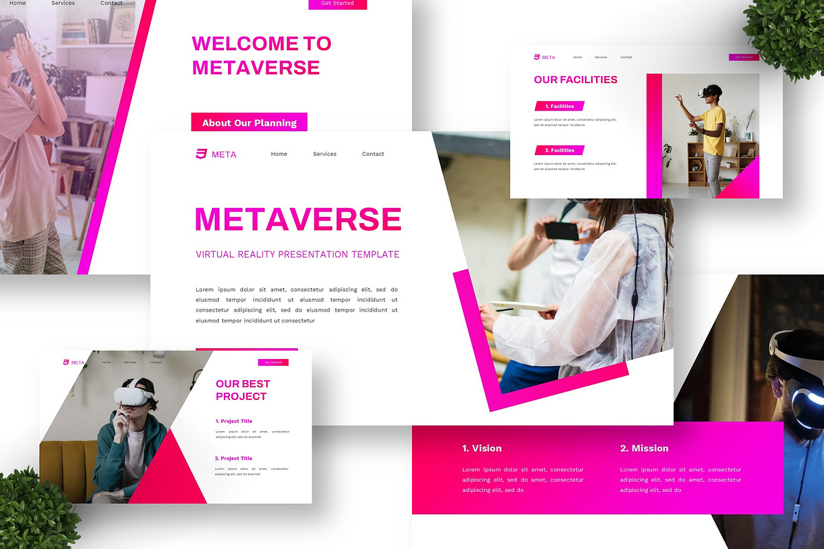 Metaverse - Virtual Reality PPT, a Presentation Template by Deepslide Studio (Photo 5 of 6)