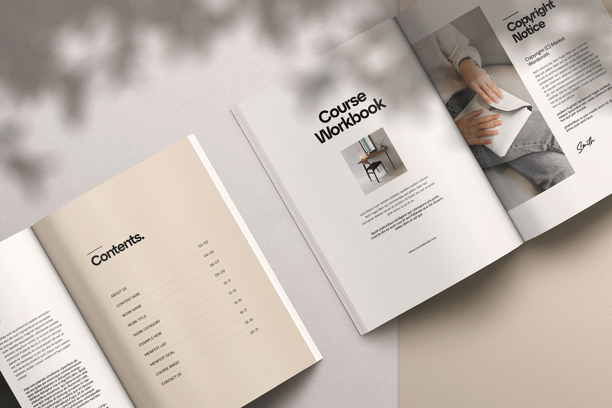 Course Book Template, a Brochure Template by Creatiya Type (Photo 8 of 8)