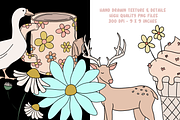 Cute Pastel Spring Doodle Clipart, an Object Graphic by Murphy & Frank (Thumbnail 7 of 8)
