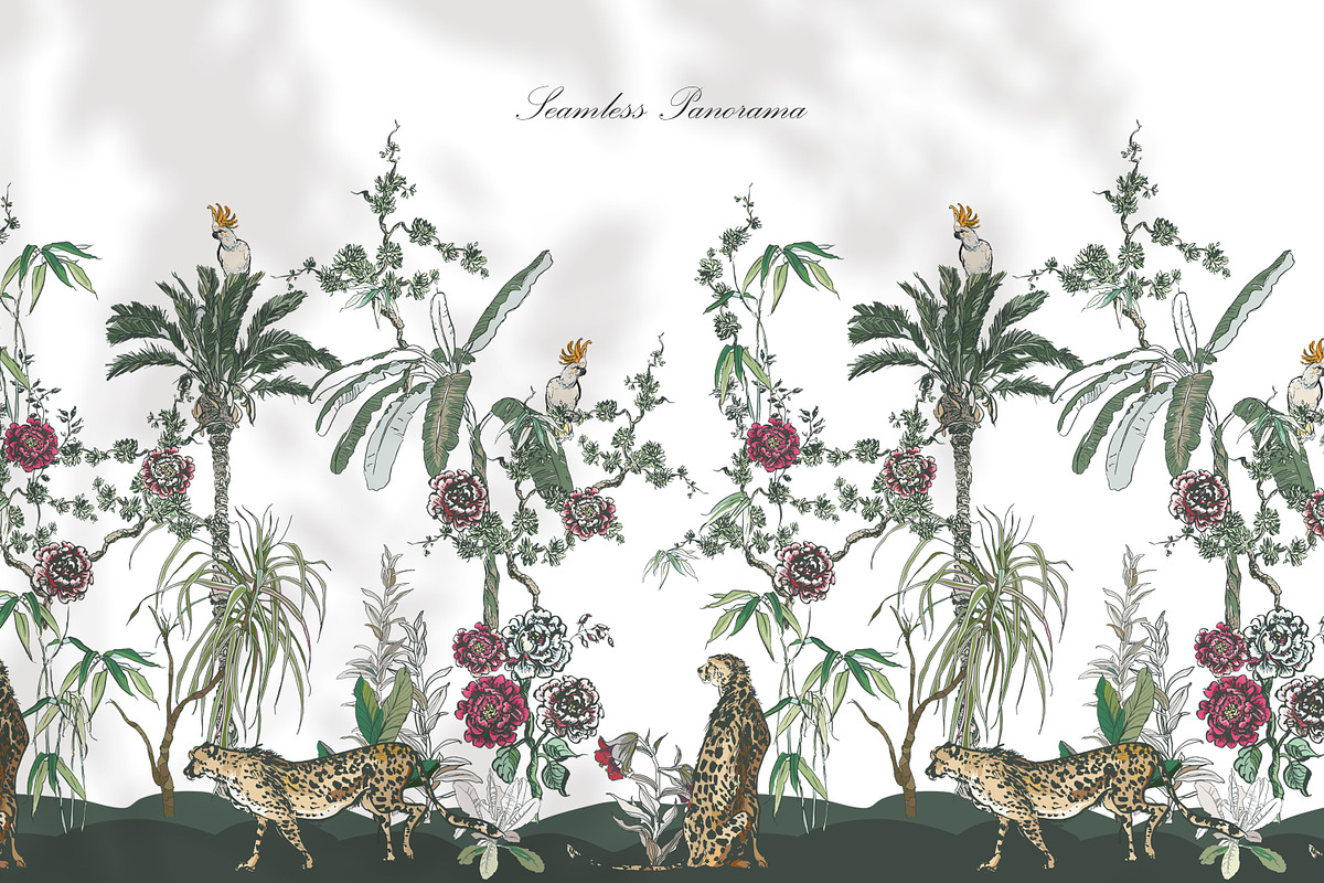 Chinoiserie Seamless Panoramas, an Illustration by Irina Dolgikh (Photo 6 of 17)