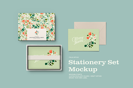 Stationery Box Mockup Scene Creator, a Pens & Pencil Mockup by Field Office