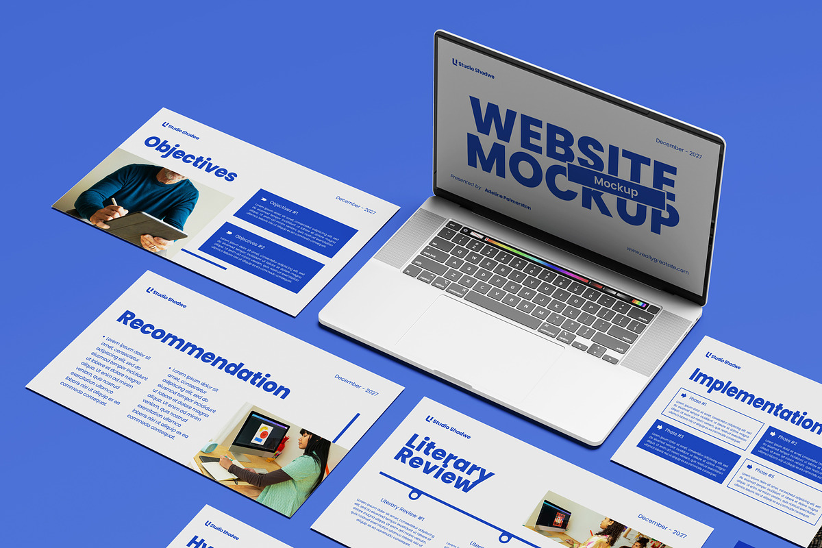 Laptop Screen Website Mockup, a Mac Mockup by Sosuna Studio (Photo 2 of 13)