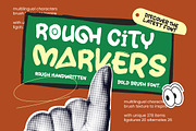 Rough City Markers Bold Brush Font, a Script Font by Letterena Studios Script (Thumbnail 1 of 10)