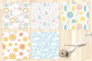 Cute baby patterns, prints, clipart, a Pattern Graphic by Inna Moreva (Thumbnail 2 of 9)