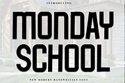 Monday School, a Script Font by InermediaSTUDIO (Thumbnail 1 of 8)