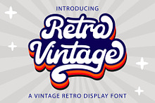 Retro Vintage - Retro Script Font