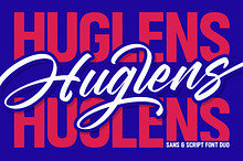 Huglens - Sans & Script Font Duo